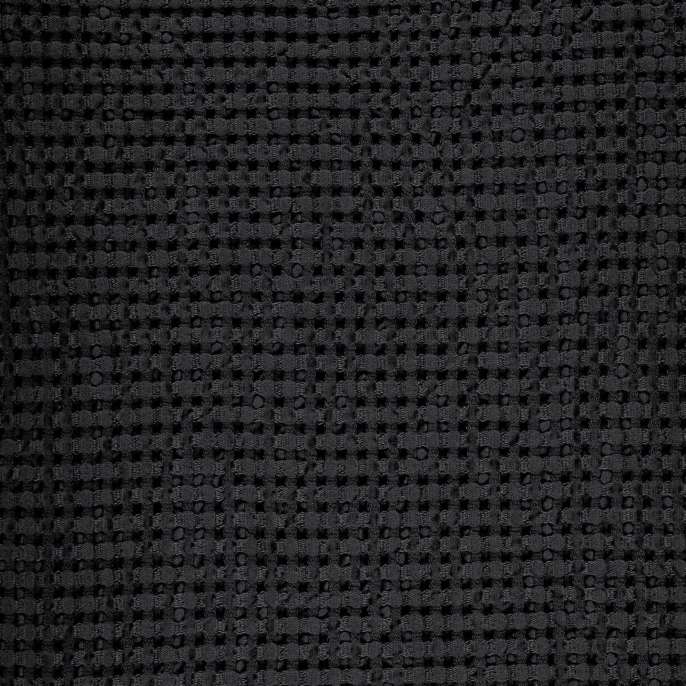 Pousada Waffle Bathroom Towels 990 by Designer Abyss & Habidecor in Black